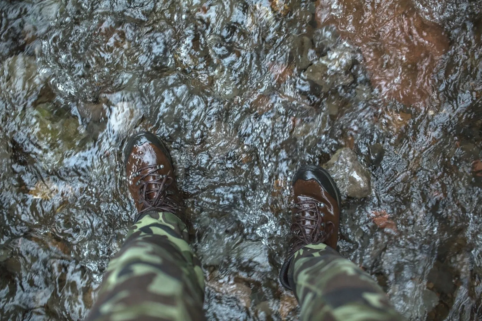 Side-by-side of a low-cut lightweight hiking shoe and a high-cut sturdy hiking boot showing collar height and midsole thickness differences